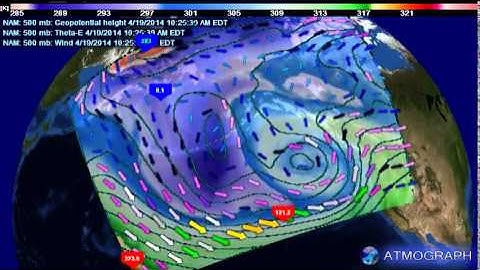 ATMOGRAPH ModelVis - NAM Alaska 500mb