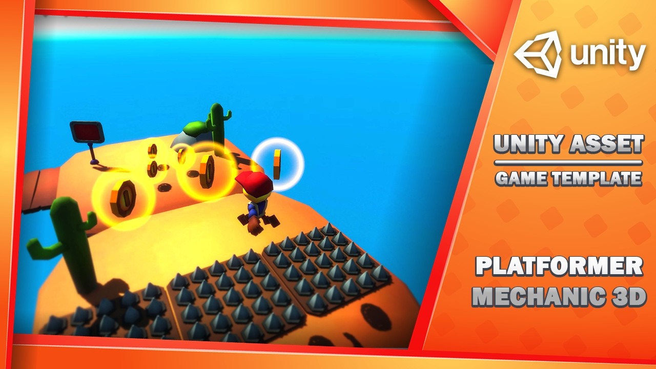 Platformer Mechanic 3D - Game Template, video preview 2