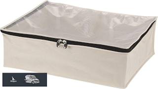 Household Essentials 3364 1 Cotton Canvas Blanket Storage Bags Natural Off White