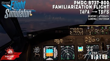 PMDG 737 Tutorial | Descent | Approach | Landing | Shutdown
