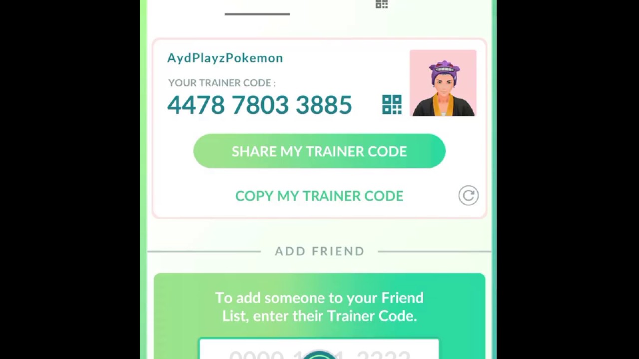 Pokemon Go Friend Code Friend Me! YouTube