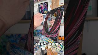 Look into your heart ❤️ #art #artist #heart #healing #abstractart #mirrorart #heartart #coolart
