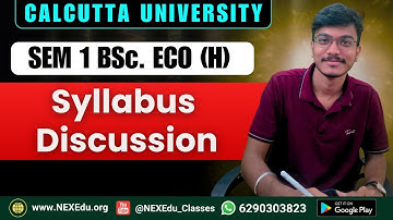 BSc Eco (H) CCF Syllabus Discussion | Semester 1 2025 | Calcutta University