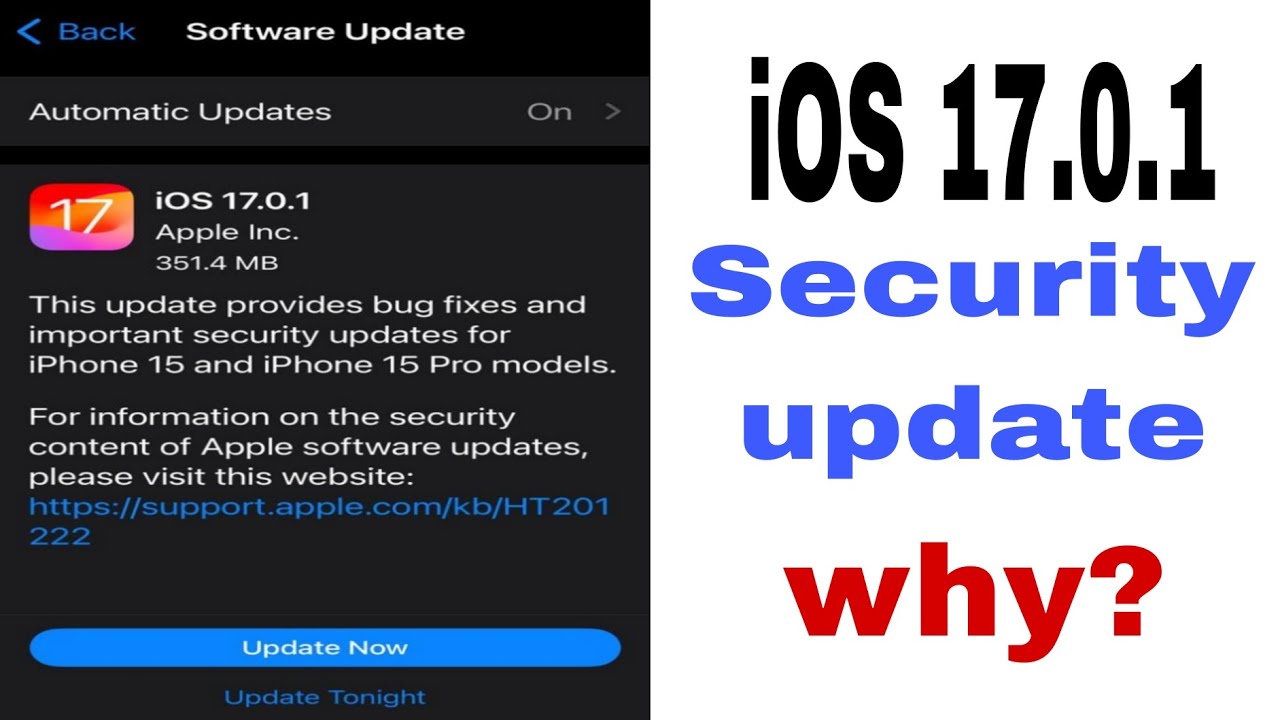 iOS 17.0.1 Update | 