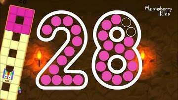 Numberblocks 28 Magic Run - Numberblocks Twenty Eight Adventure | Number Counting Go Explore
