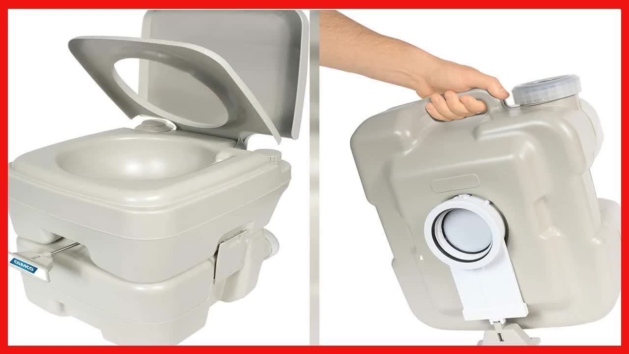 Camco 5.3-Gallon Portable Travel Toilet: Your Reliable On-the-Go Bathroom Solution