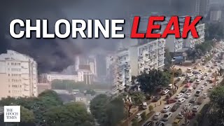 Chlorine Leak Causes Thousands to Flee Leshan City | China | Epoch News