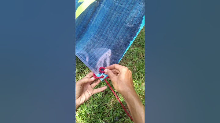 Ever Best Tarp Corner Knot - simple but works #knot #rope #camping