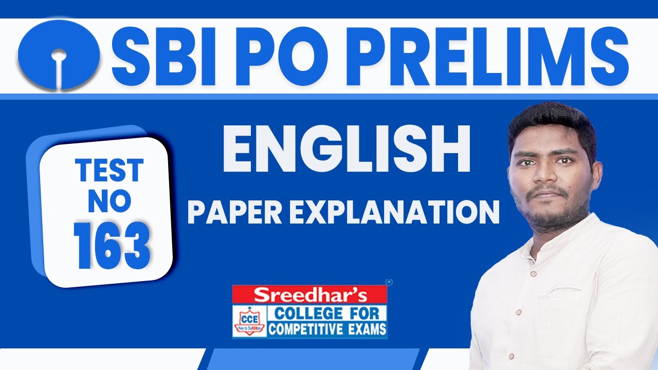 SBI PO 2022 PRELIMS MOCK TEST NO-163 | ENGLISH PRACTICE SET WITH IMPORTANT QUESTIONS