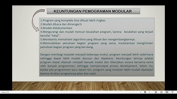 Debby Rahma Yanti PEMOGRAMAN MODULAR