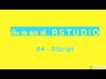 RStudio Tutorials For Beginners 4 - RScript