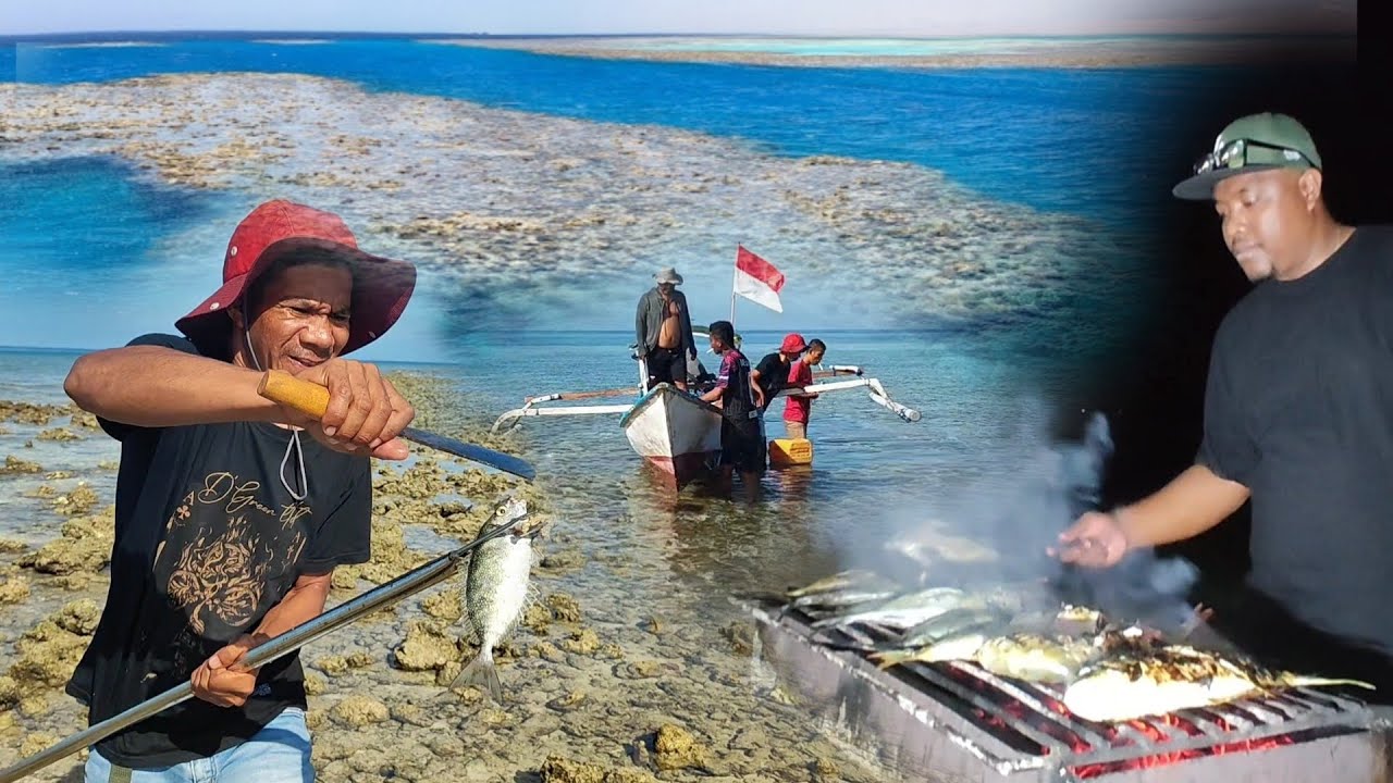 Среди кораллов атолла мы охотимся на рыбу и ищем моллюсков | Поймай и приготовь