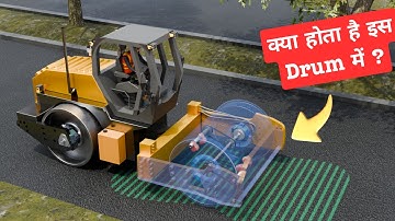 Vibratory Soil Compactor(Road Roller) Working