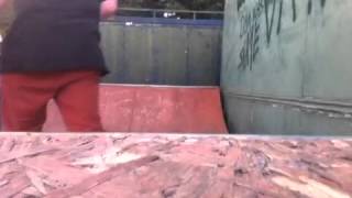 Joe 5050 on half pipe