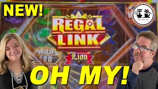 FRED & HEIDI PLAY THE NEW SLOT, REGAL LINK LION AND HAVE A ROARING GOOD TIME!