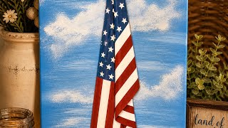 how to create a beautiful draped flag using a kit and some paints