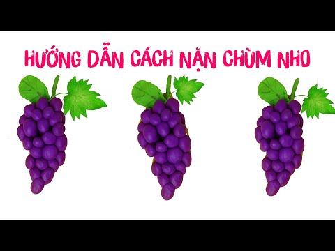 Video Hướng Dẫn Nặn Chùm Nho Màu Tím Bằng Đất | Nghịch Đất... - youtube