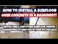 How to install a SUBFLOOR OVER CONCRETE How to install a SUBFLOOR OVER CONCRETE