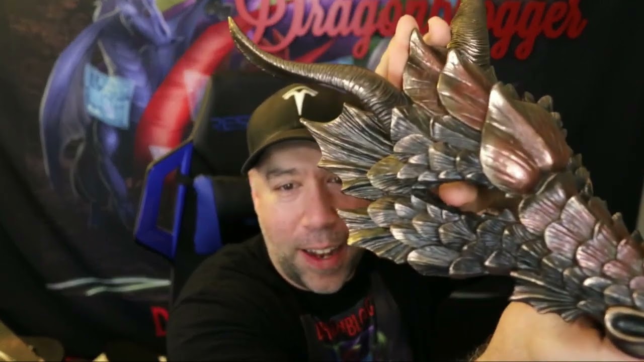 So Detailed and Amazing! Resin Bronze Dragon Mask