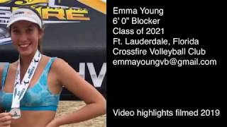 Emma Young Class of 2021 Beach Highlights 2019