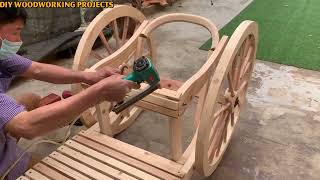 Woodworking Idea Reimagining 1869 Rickshaw // Steps To Complete A Antique Rickshaw