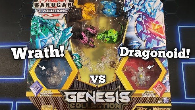 Opening GENESIS DRAGONOID & WRATH - Bakugan: Evolutions Exclusive Light-Up  Toys [Genesis Collection] 