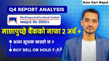 Q4 | Fundamental and Technical analysis of Machhapuchhre bank | Stock Market Analysis