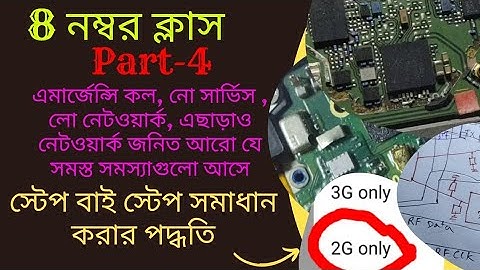 emergency call//no service //lo network// এছাড়া আরো বিভিন্ন ধরনের নেটওয়ার্ক সমস্যার সমাধান