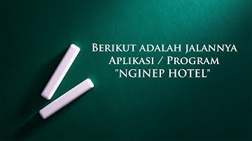 C++ Hotel Management "NGINEP HOTEL"