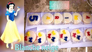 Part 4: Sablé design buffet anniversaire blanche neige الجزء 4: صابلي عيد ميلاد بياض الثلج ❄️