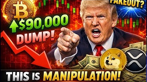 Bitcoin $90K Then Dumps — DOGE & XRP Holders Beware (Manipulation?) | Trump’s HUGE Announcement!??
