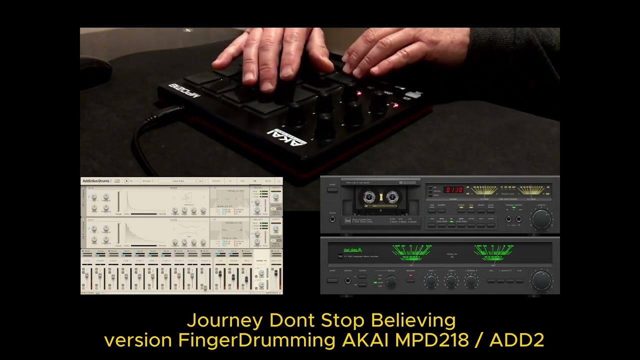 Journey Dont Stop Believing / FingerDrumming covers / Personal Drums Song