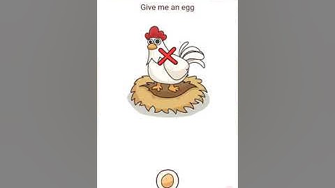 Brain find level 7, give me an egg , brain find answer ,video game walkthrough