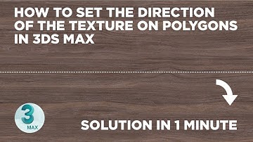 How to set the direction of the texture on individual polygons in 1 min | Unwrap UVW in 3ds Max