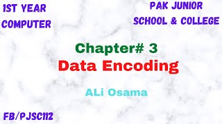 1st Year Computer| Ch 3| Data Encoding