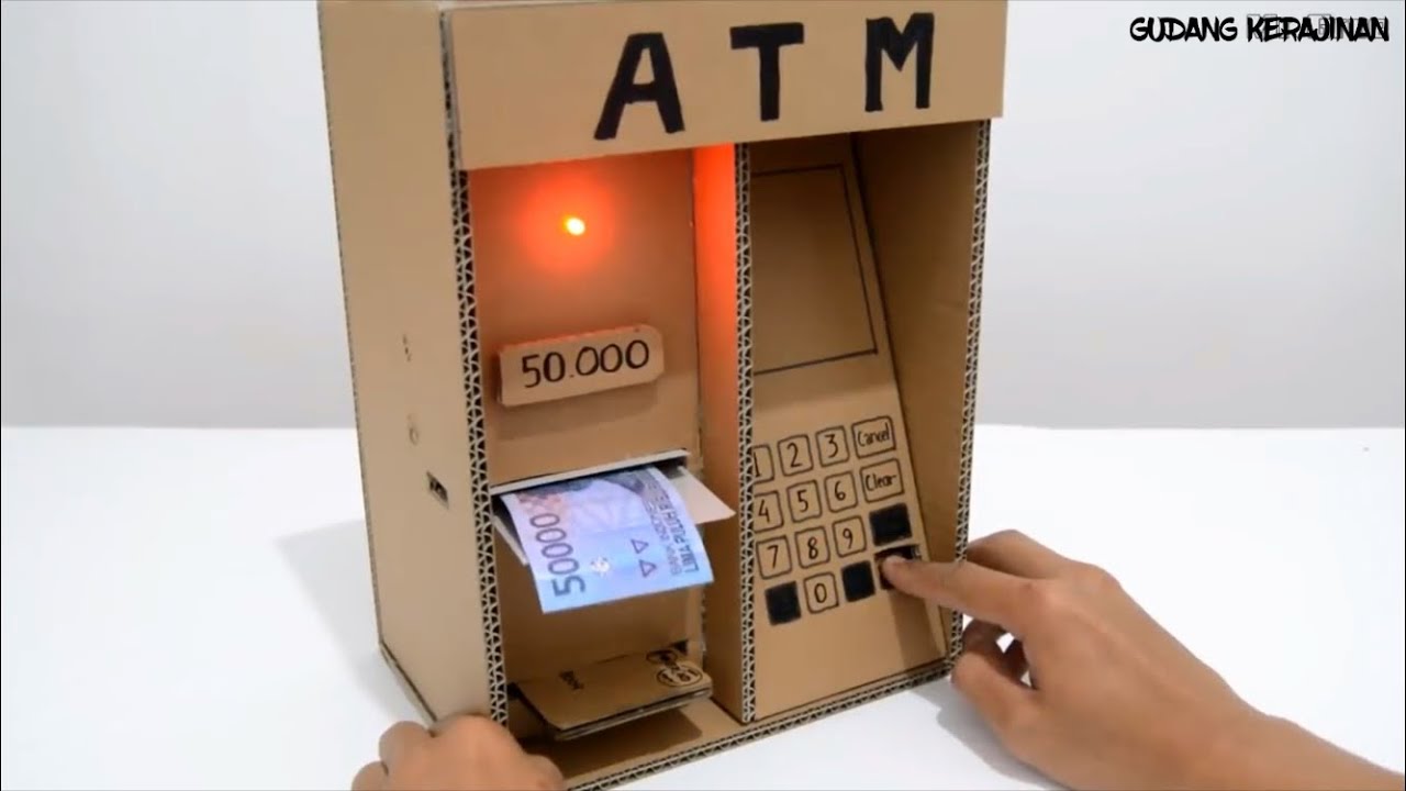  Cara  Membuat  ATM dari  KARDUS  YouTube