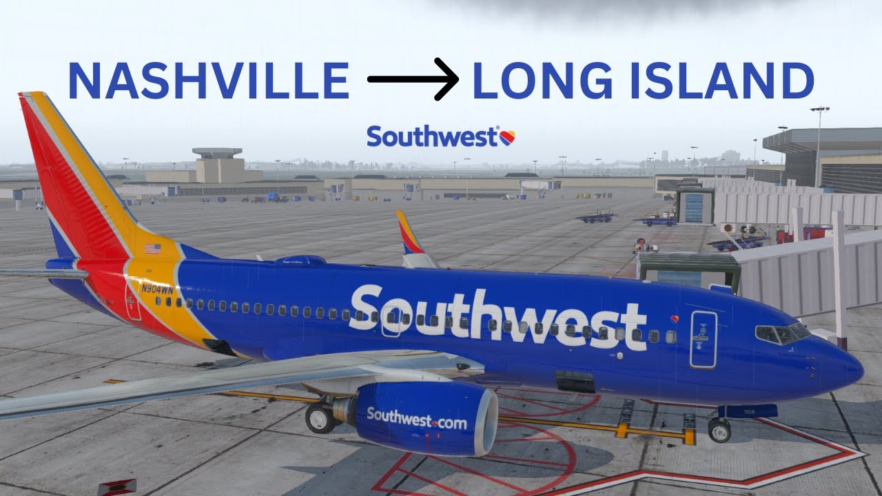 Nashville Long Island/Islip Level Up 737700 Southwest 2045