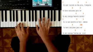 Video thumbnail of "Como tocar "Aunque no te Pueda Ver" en Piano Fácil /Alex Ubago/ Tutorial 👨‍🏫🎹"