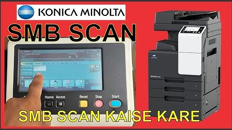 How to Configure SMB SCAN Konica Minolta bizhub c226i/c266i