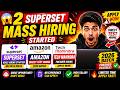 😱2 Superset Mass Hiring Started | Amazon Direct Test Hiring 2026 | Tech Mahindra Fresher Hiring