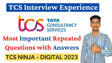 Latest TCS Interview Experience | TCS Interview Question and Answers |  TCS Interview for Freshers