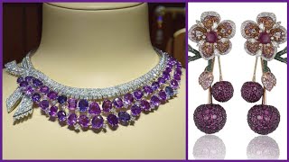 New stylish beautiful party wear stone work crystal n diamond?? jewellery collection