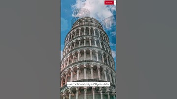 The Reason For The Leaning Tower Of Pisa #shorts #interestingfacts #shortvideo #tower