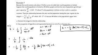 Integrals with Exponential and Logarithmic Functions Part 2