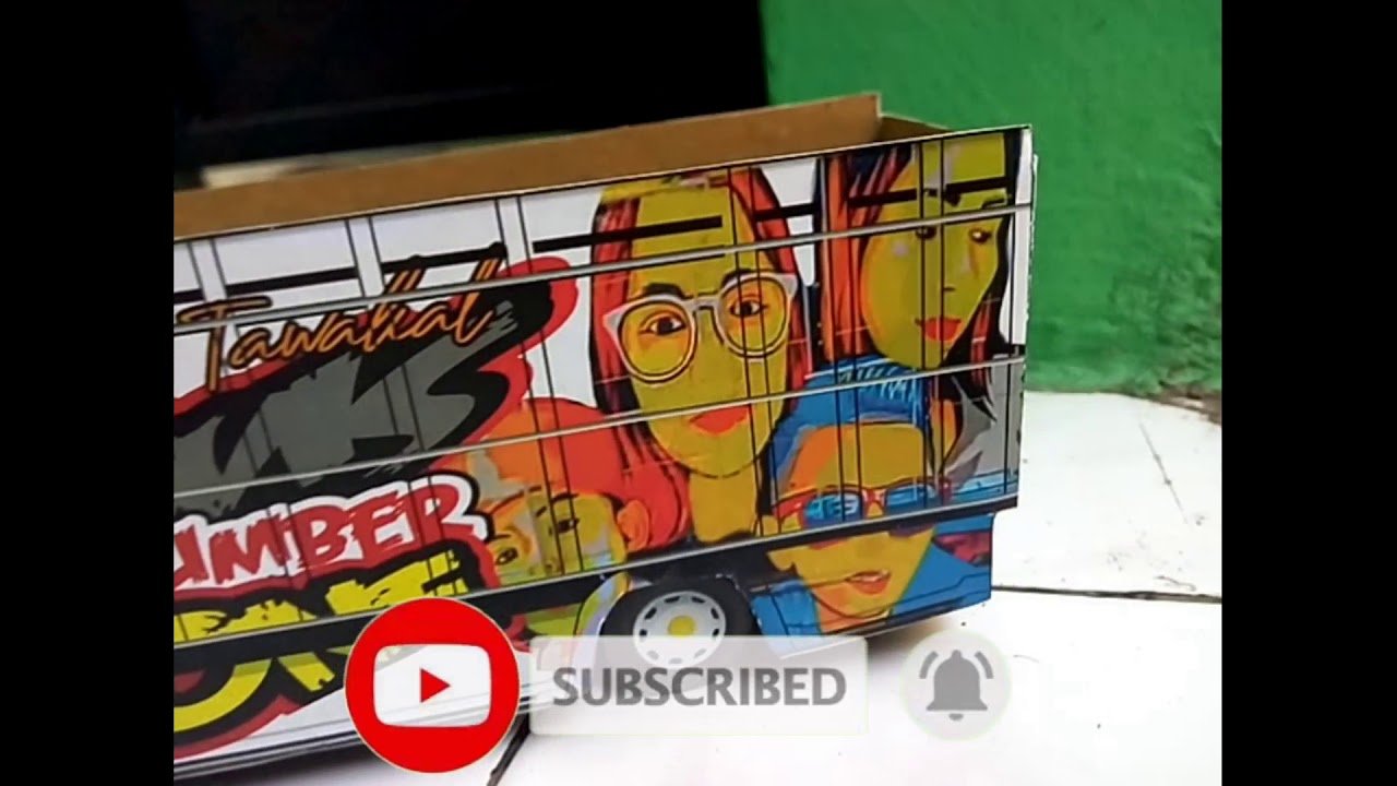  Miniatur  Papercraft Truk  New Tawakal 2 YouTube