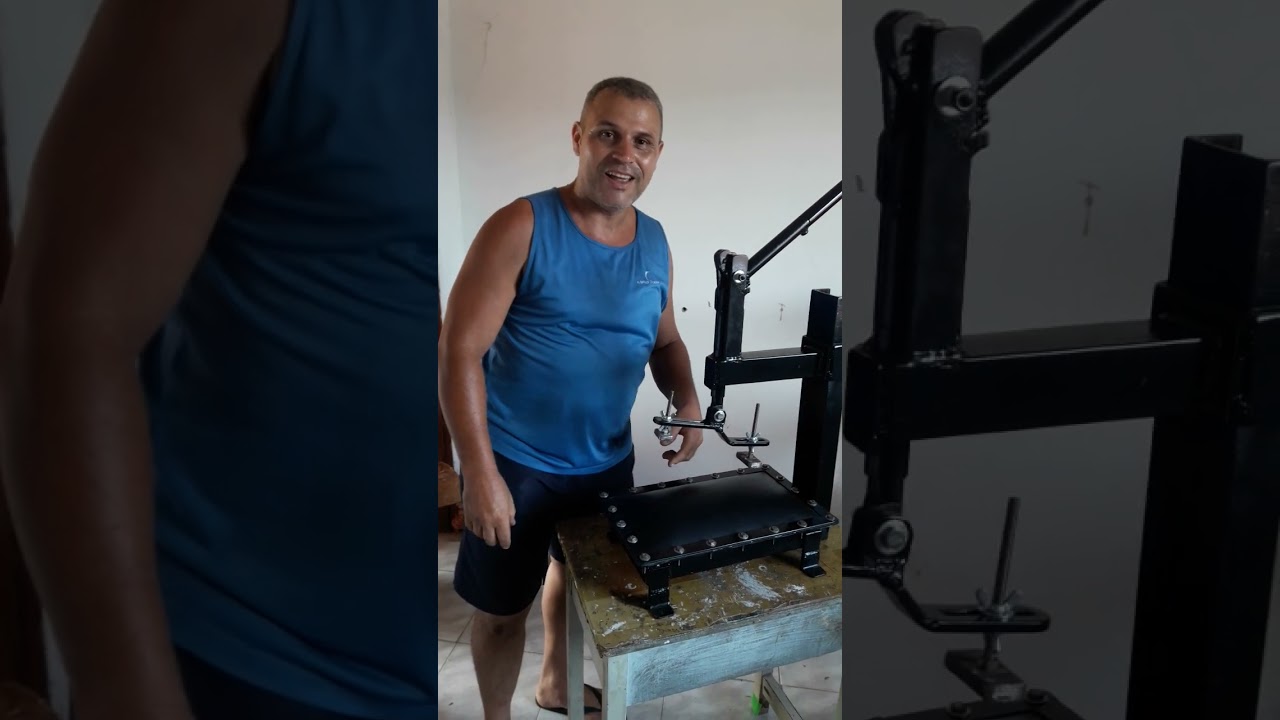 pessoal eu fiz uma máquina pra prensar rasteirinhas e tênis ficou show. (88) 9.88244079 de um like