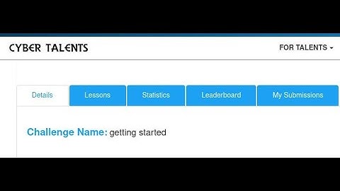 CyberTalents getting started - Malware and Reverse Enginering