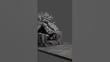 Destruction Fun with Blender  #shorts #blender #animation #destruction