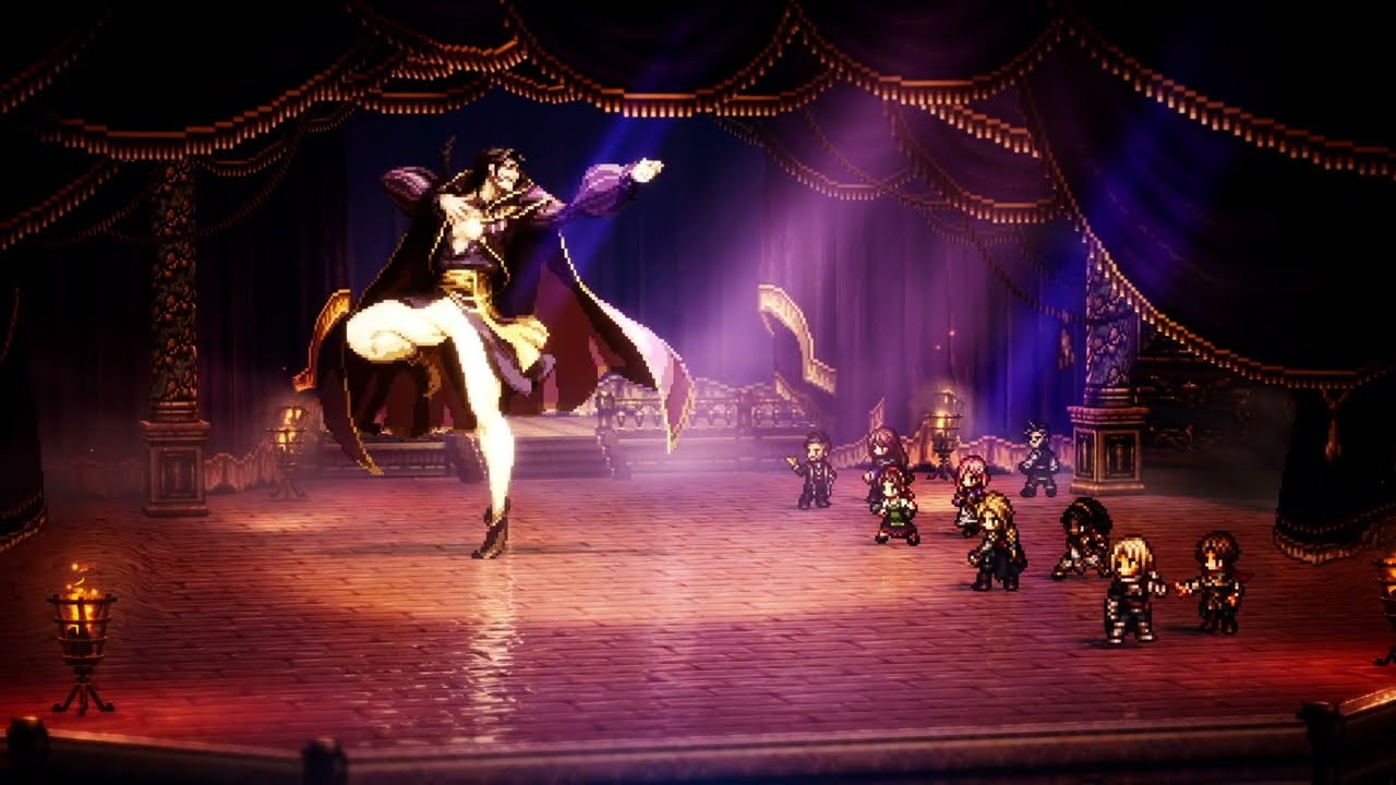 Octopath Zero - Auguste the playwrite Boss Fight | Master of Fame 3 (No Commentary)