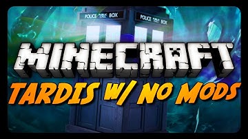 Minecraft: Working TARDIS w/ No Mods! (From Dr. Who)